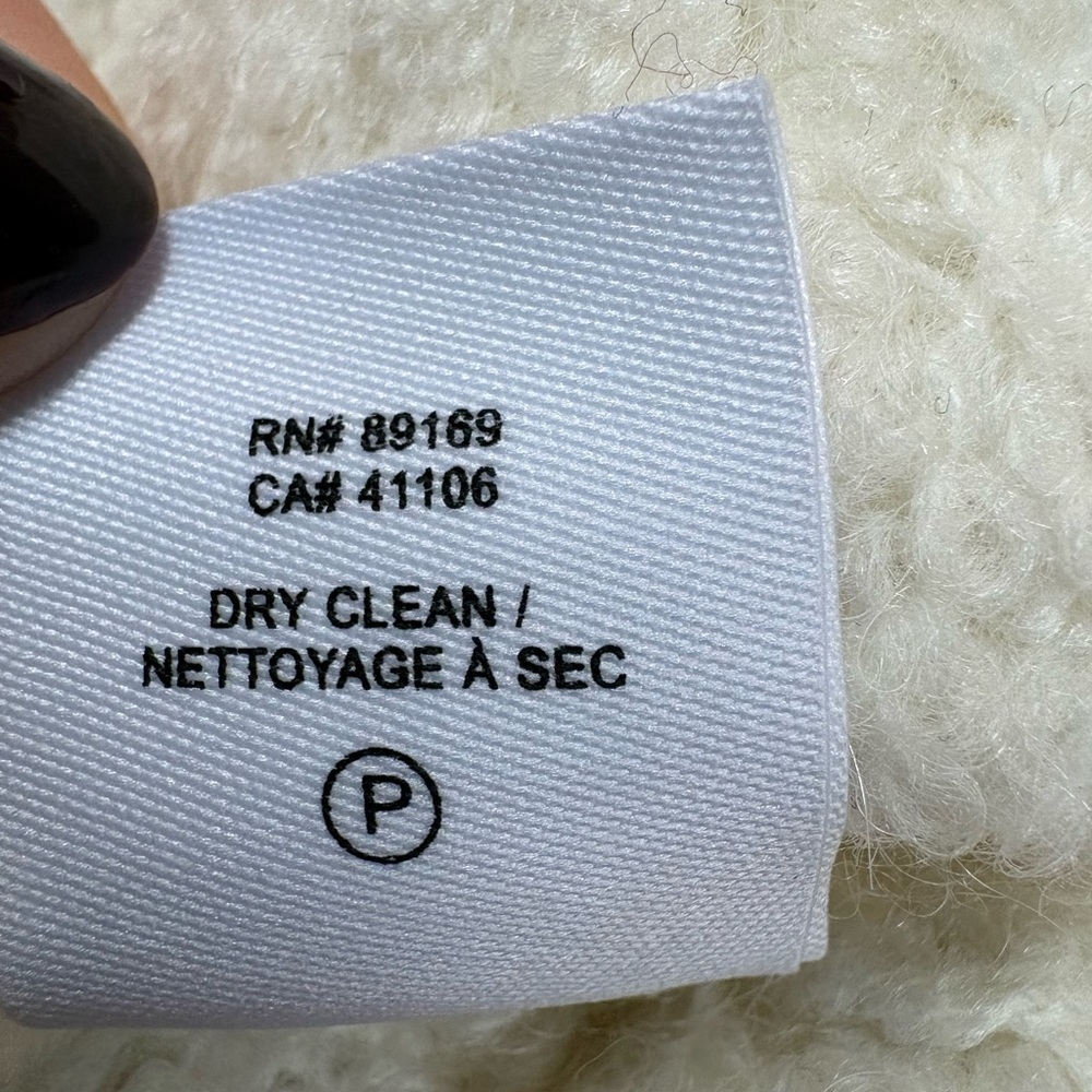 NWT Derek Lam 10 Crosby Womens Bette Fair Isle Cardigan XL White Navy Modern Lux - Picture 12 of 12